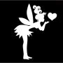 Glittertattoo Stencil Kissing Fairy  (5 pack)