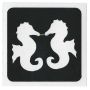 Glittertattoo Stencil Twin Seahorse (5 pack)