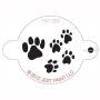 Tap Facepaint Stencil Paw Prints