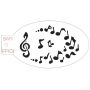 Facepaintshop FacePaint Stencil Musicnotes