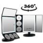 Triptych LED Make-up Mirror