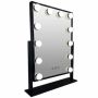 Metal Hollywood Mirror LED Black