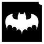 Glittertattoo Stencils Single Bat (5 pack)