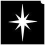 Glittertattoo Stencils North Star (5 pack)