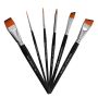 Fusion Body Art | Professional Face Paint Brush - SET OF 6