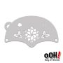 oOh Body Poinsettia Mask Face Paint Stencil K14