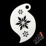 oOh Body Art Snowflake Storm Stencil R10