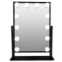 Metal Hollywood Mirror LED Black