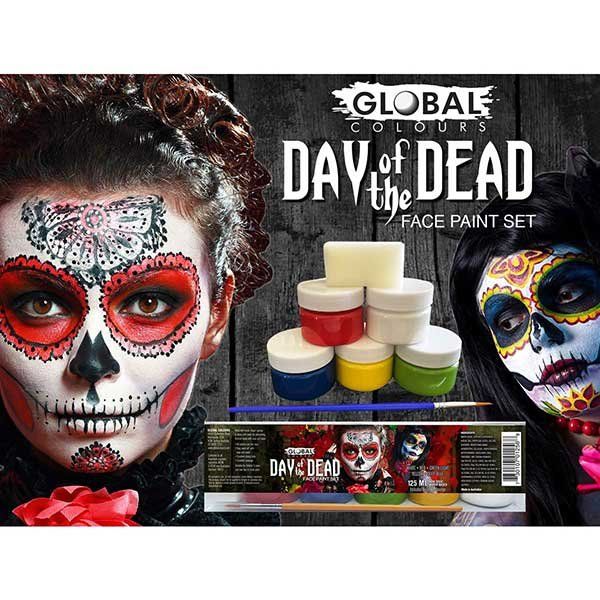 Face Body Paint Kit for Kids, Water Based, Quick Dry, Non-Toxic, Skin-Safe,  Professional Halloween Makeup Kit for Party, Festival 