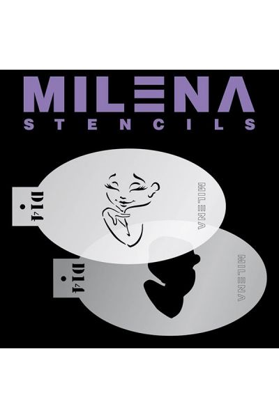 MILENA STENCILS | Face Painting Stencil - (Cirque Crown) O15