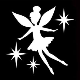 Glittertattoo Sjabloon Playful Fairy  (5 pack)