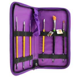 Brush Carrier

Durable, colorful canvas accessories designed to compliment our Crafter's Choice brush line. The Keep N' Carry™ is constructed using durable canvas to help store and protect your brushes with easy portability and zip closure. Colors may v