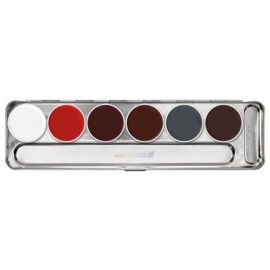 Kryolan Supracolor Greasepaint S Palette 6 Colors