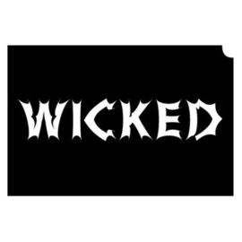 Glittertattoo Sjabloon Wicked (5 pack)