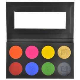 Ben Nye Carnival Pressed 8 Colour Palette 

Ben Nye Pressed Colour Palette provide beautiful and brilliant luminescence for fashion, face painting or stage.