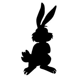 Glitter Tattoo Stencil Rabbit