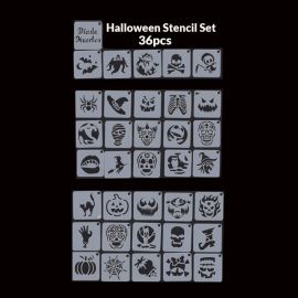 Facepaintingstencil Halloween Set 36pcs