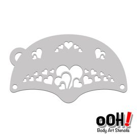 oOh Body Valentine Mask Face Paint Stencil K07