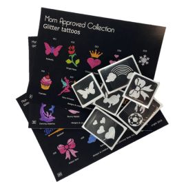 Mom Approved Glitter Tattoo Set