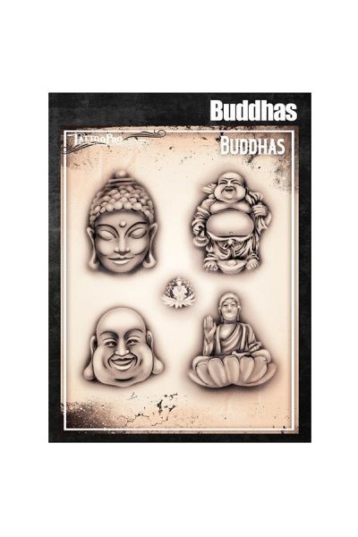 Wiser Airbrush Tattoo Buddhas