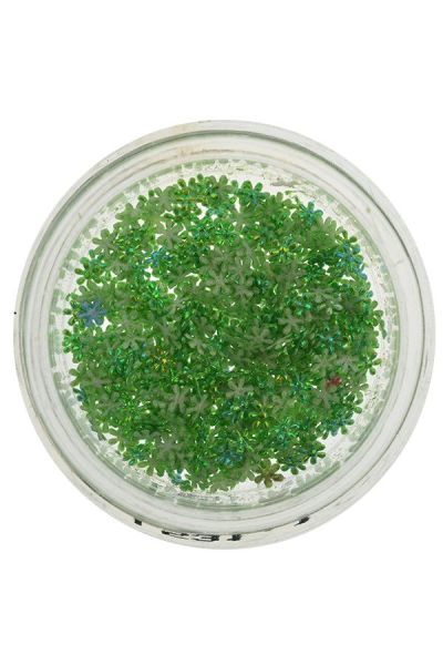 Cosmetic Glitter Snowflakes Green