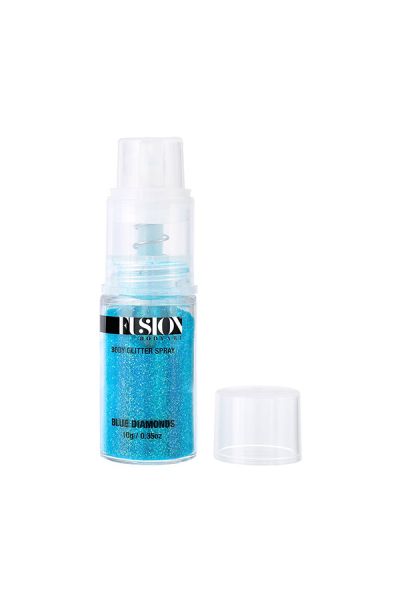 Fusion Glitter Pump Spray Blue Diamonds