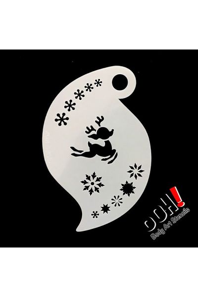 oOh Body Art Baby Reindeer Storm Stencil R07