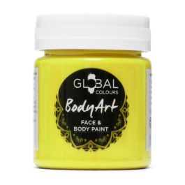 Global Body Art Face Paint - Standard Light Yellow (32 gm)