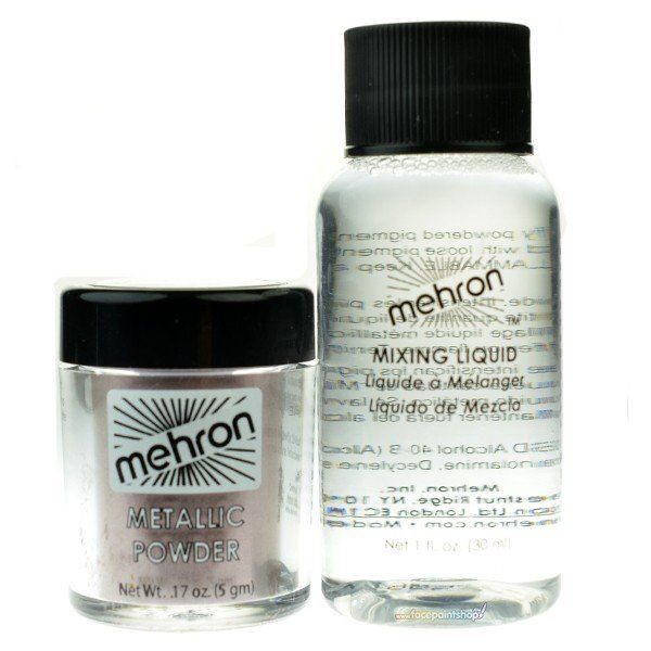 Mehron Metallic Powder Lavender With Mixing Liquid