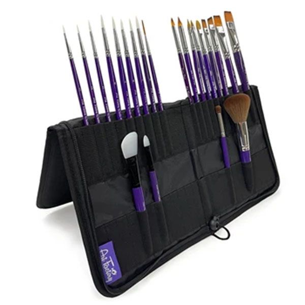 Black 50 Brush Easel & Carrying Case