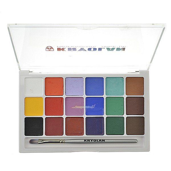 Kryolan Aquacolor Basispalet 18 Colors