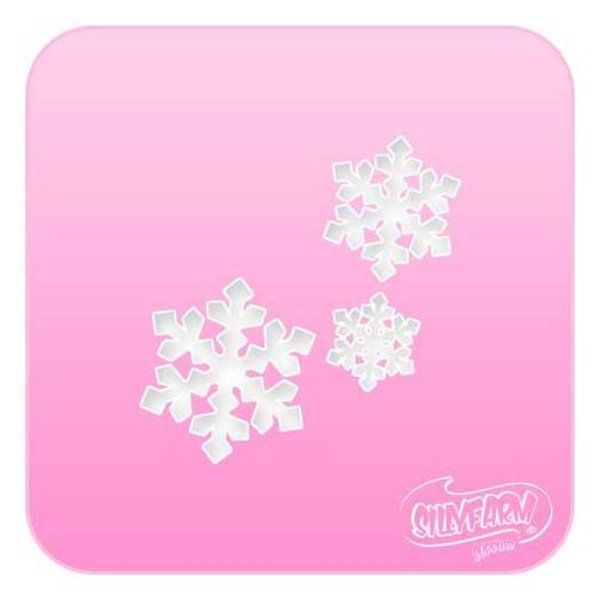 Facepaint Stencil Snowflakes