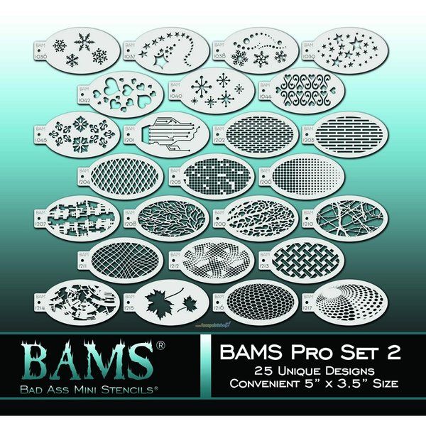 Bad Ass 25 Stencils Pro Set 2