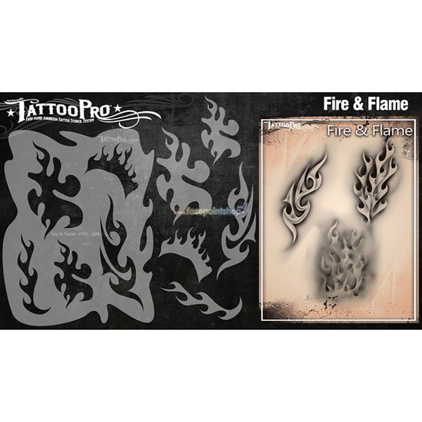 Wiser Airbrush Tattoo Fire & Flame