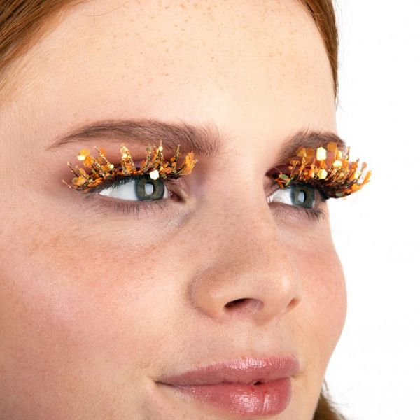 Pxp False Glitter Eyelashes |Solar Calypso Style