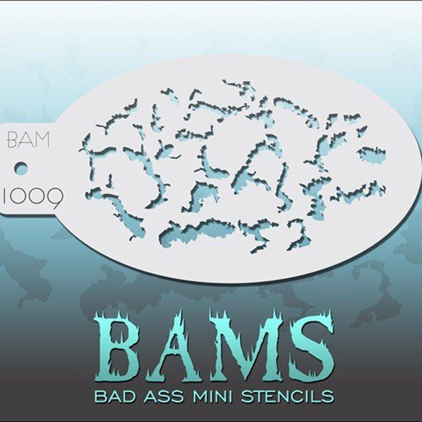 Bad Ass Bams FacePaint Stencil 1009