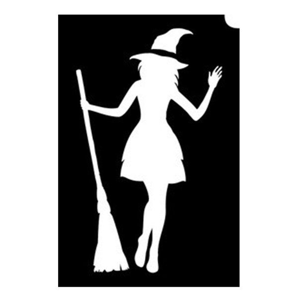 Glittertattoo Stencils Witch (5 pack)