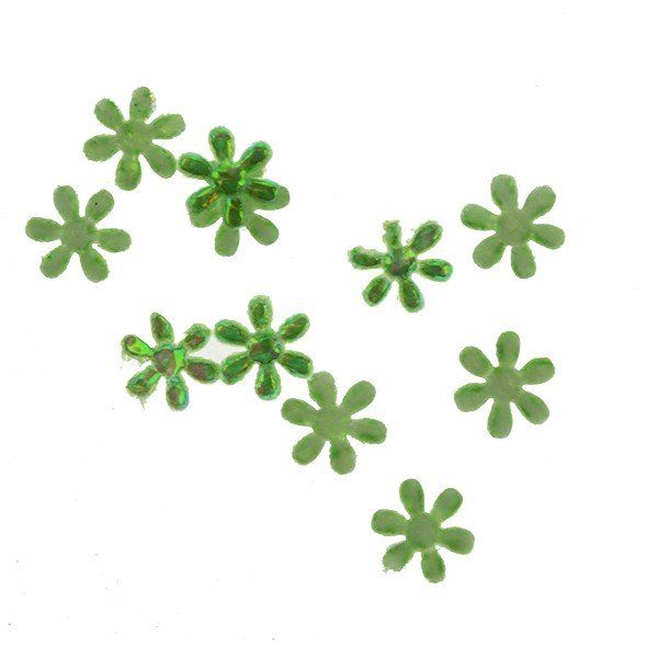 Cosmetic Glitter Snowflakes Green