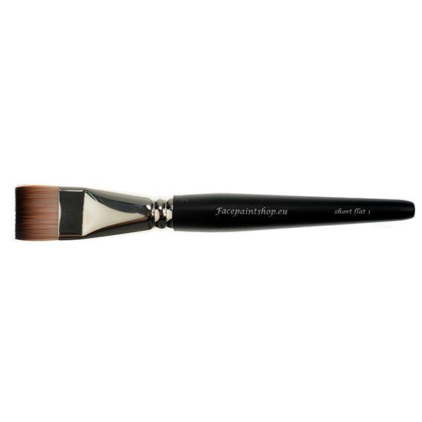 Facepaintshop Short Flat Brush 1 Inch