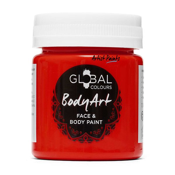 Global Bodyart Liquid Paint Deep Red 45ml