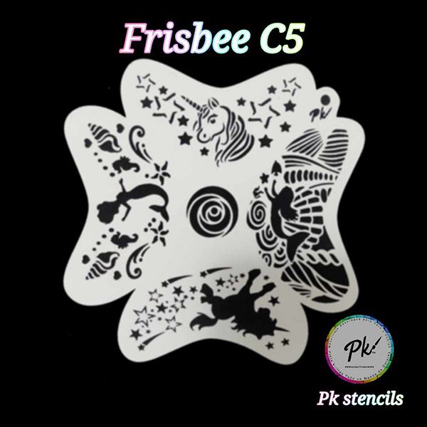 Frisbee Facepaintingstencil Unicorn