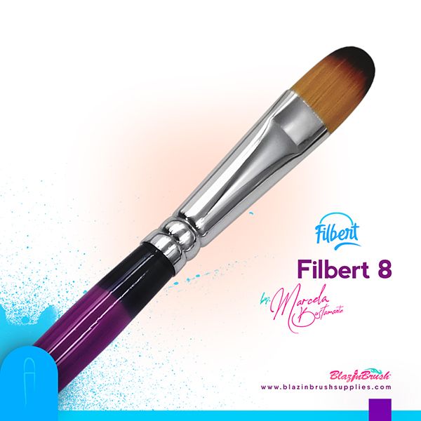 Marcela Bustamante Blazin Brush Filbert 8 