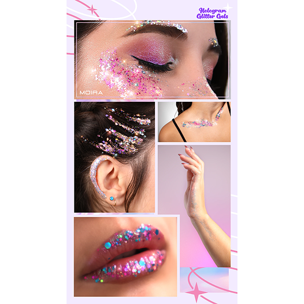 Moira Hologram Glitter Gel 014