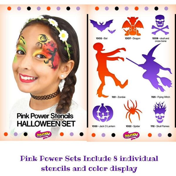 Sillyfarm Holiday Pink Power Stencil Set