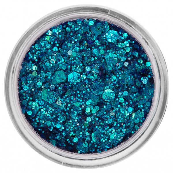 PXP Pressed Chunky Glitter Cream Peacock Blue 10ml