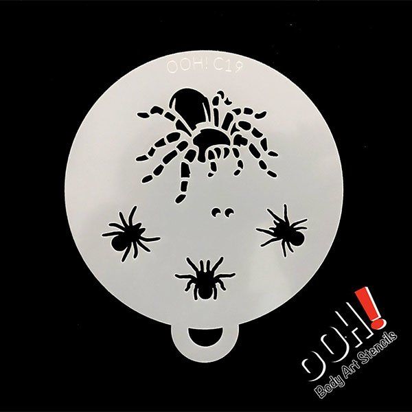 oOh Body Art Tarantula Spider Stencil C19