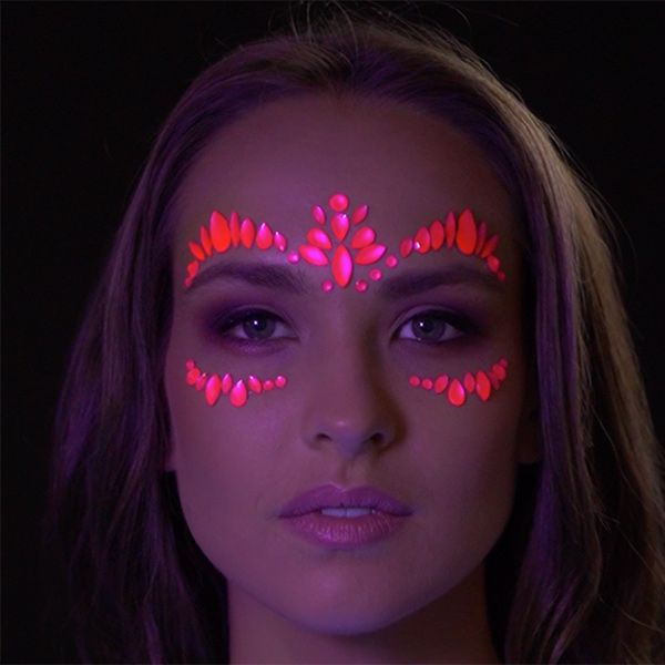 Face Jewels Neon Intense Pink